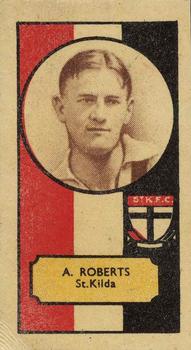 1932 Clarke-Ellis Confectionary VFL Footballers #NNO Arthur Roberts Front
